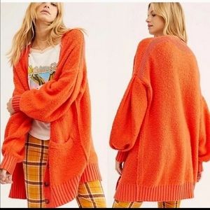 Free People Snow Drop Oversized Cardigan